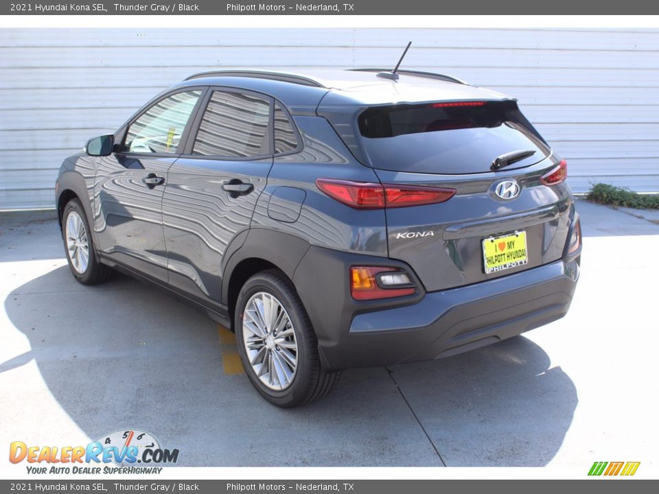 2021 Hyundai Kona SEL Thunder Gray / Black Photo #6