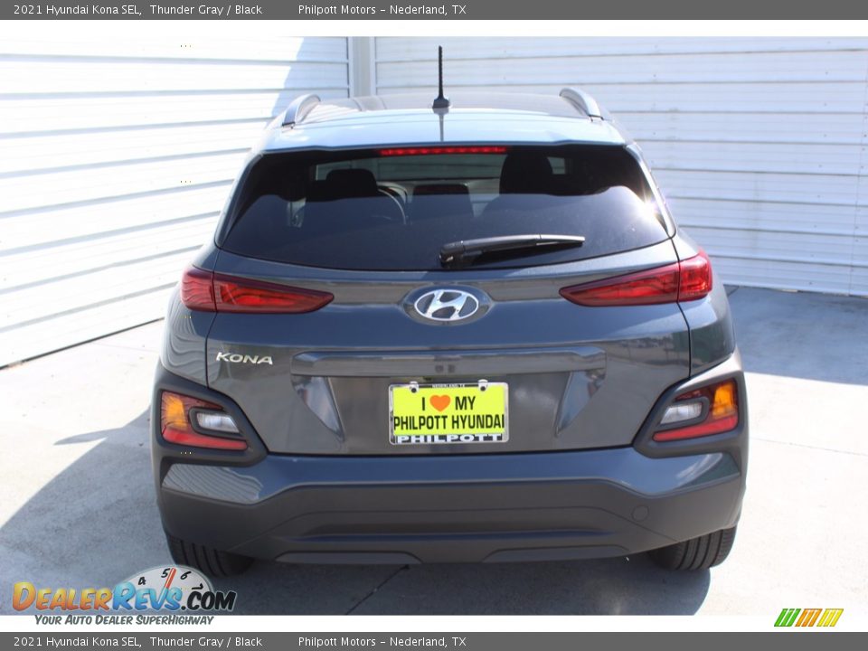 2021 Hyundai Kona SEL Thunder Gray / Black Photo #7