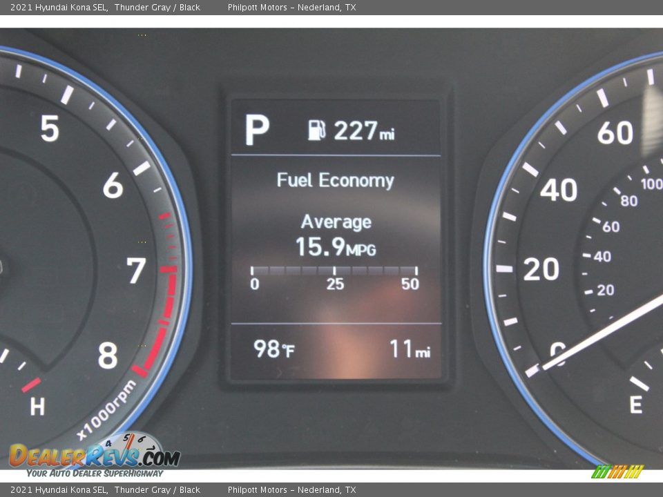 2021 Hyundai Kona SEL Thunder Gray / Black Photo #14