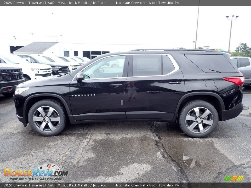 2020 Chevrolet Traverse LT AWD Mosaic Black Metallic / Jet Black Photo #3