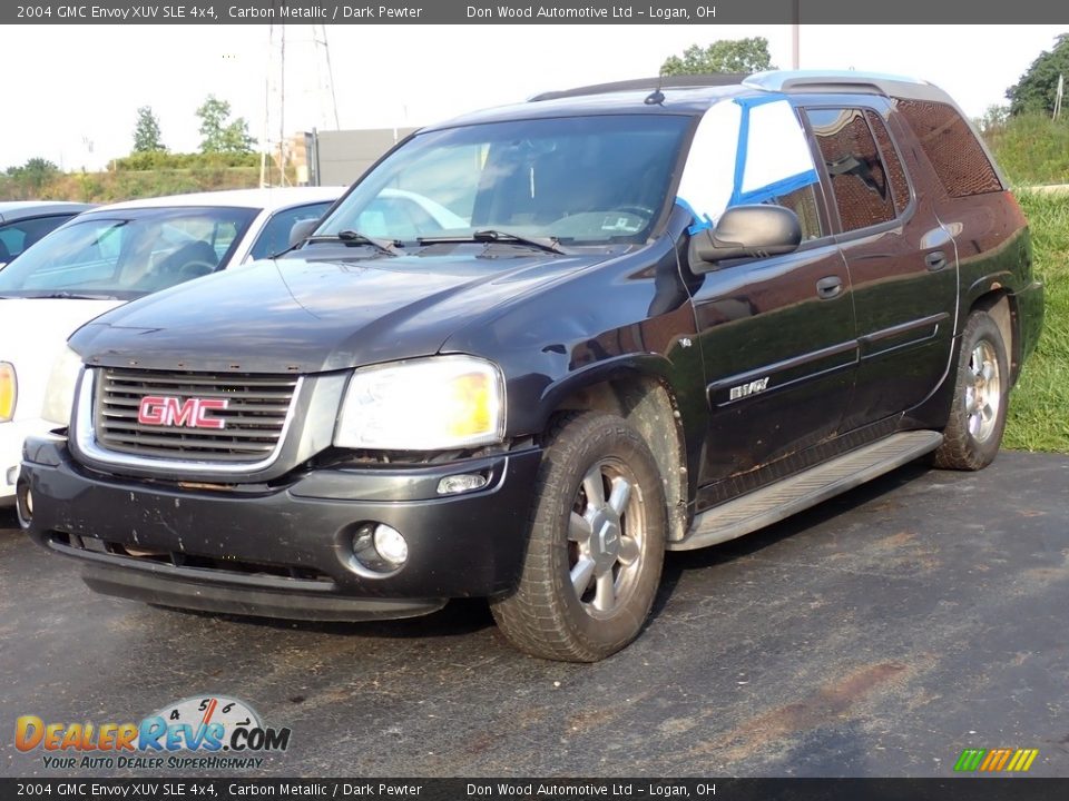 2004 GMC Envoy XUV SLE 4x4 Carbon Metallic / Dark Pewter Photo #6