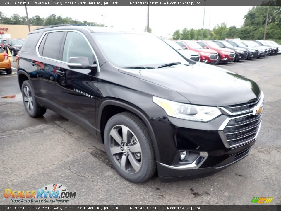 2020 Chevrolet Traverse LT AWD Mosaic Black Metallic / Jet Black Photo #8