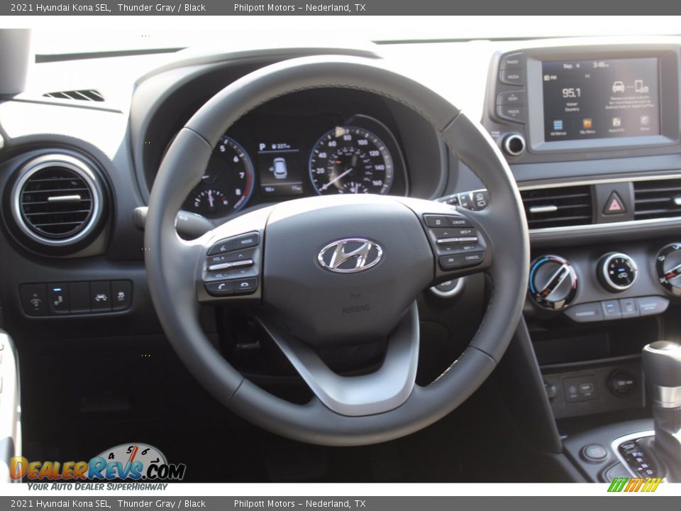 2021 Hyundai Kona SEL Thunder Gray / Black Photo #23