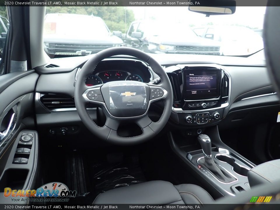 2020 Chevrolet Traverse LT AWD Mosaic Black Metallic / Jet Black Photo #14