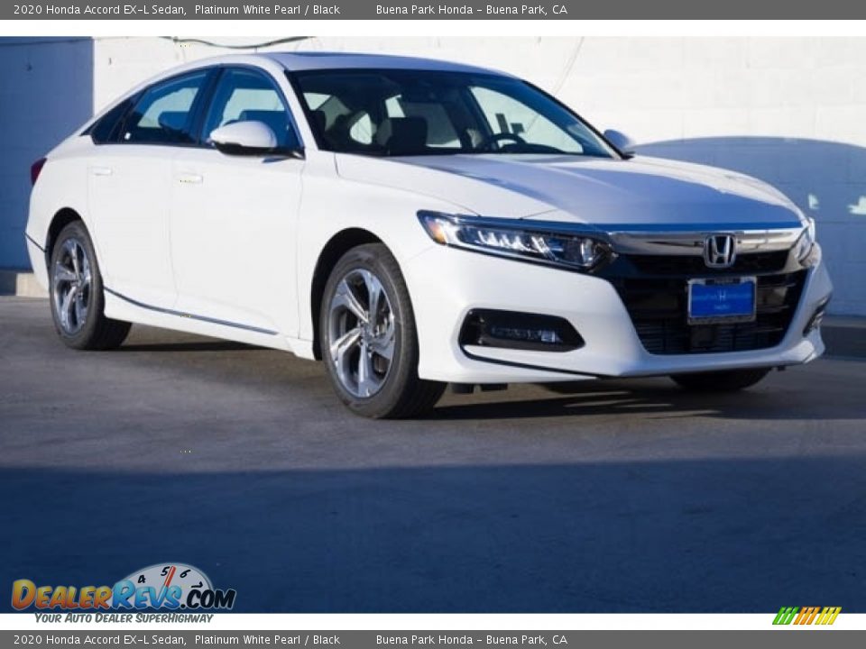 2020 Honda Accord EX-L Sedan Platinum White Pearl / Black Photo #1
