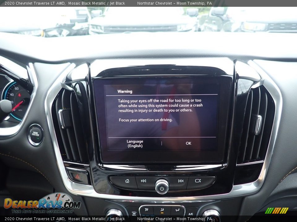2020 Chevrolet Traverse LT AWD Mosaic Black Metallic / Jet Black Photo #19