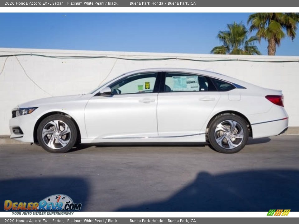 2020 Honda Accord EX-L Sedan Platinum White Pearl / Black Photo #9
