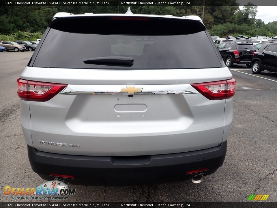 2020 Chevrolet Traverse LS AWD Silver Ice Metallic / Jet Black Photo #5
