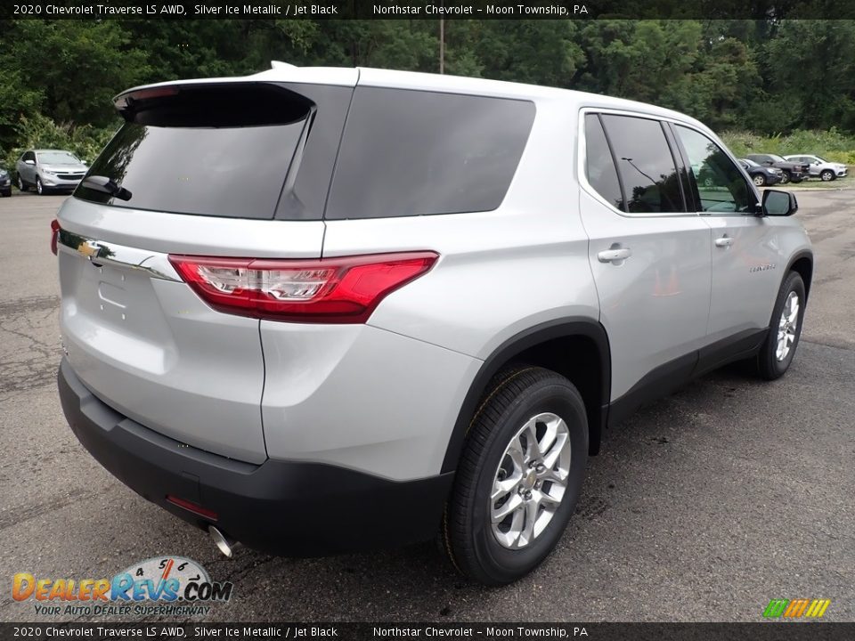 2020 Chevrolet Traverse LS AWD Silver Ice Metallic / Jet Black Photo #6