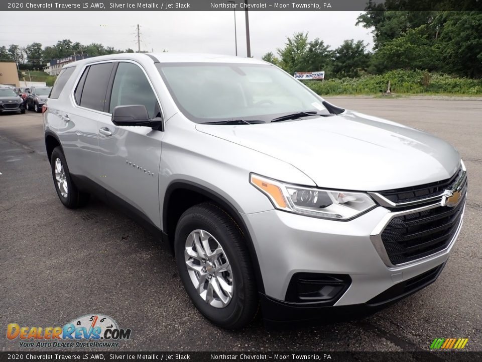 2020 Chevrolet Traverse LS AWD Silver Ice Metallic / Jet Black Photo #8