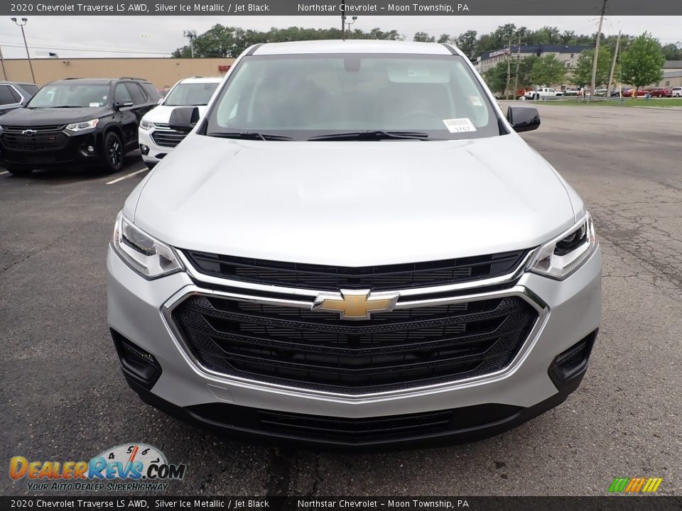 2020 Chevrolet Traverse LS AWD Silver Ice Metallic / Jet Black Photo #9