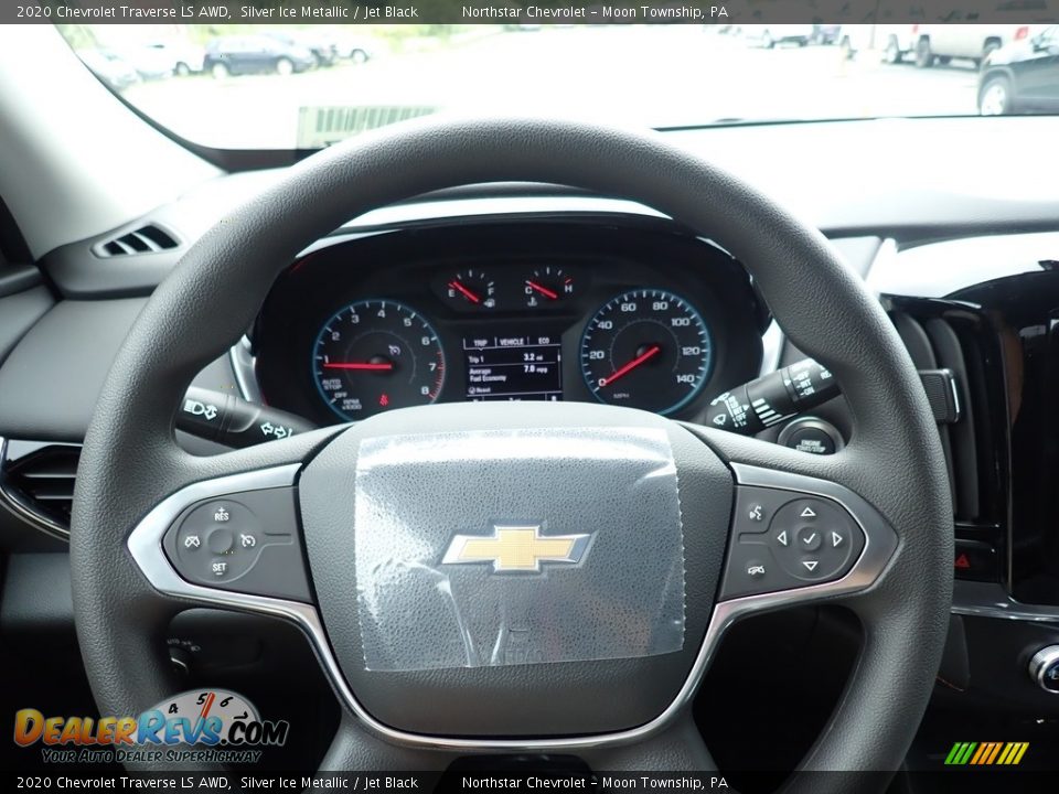 2020 Chevrolet Traverse LS AWD Silver Ice Metallic / Jet Black Photo #20