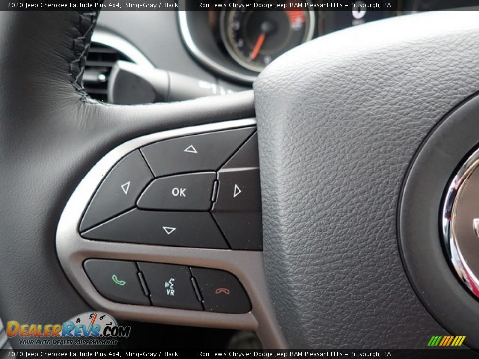 2020 Jeep Cherokee Latitude Plus 4x4 Sting-Gray / Black Photo #15