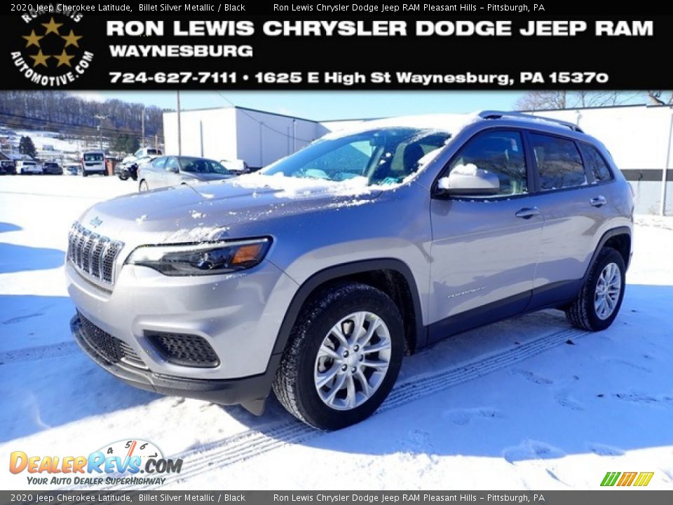 2020 Jeep Cherokee Latitude Billet Silver Metallic / Black Photo #1