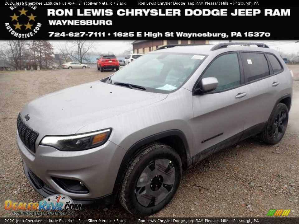 2020 Jeep Cherokee Latitude Plus 4x4 Billet Silver Metallic / Black Photo #1