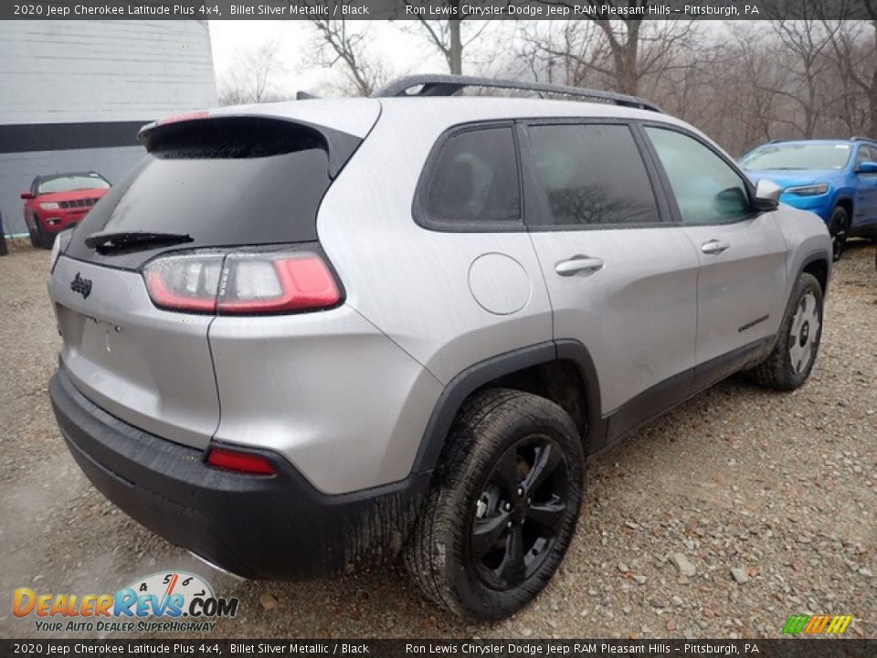 2020 Jeep Cherokee Latitude Plus 4x4 Billet Silver Metallic / Black Photo #5
