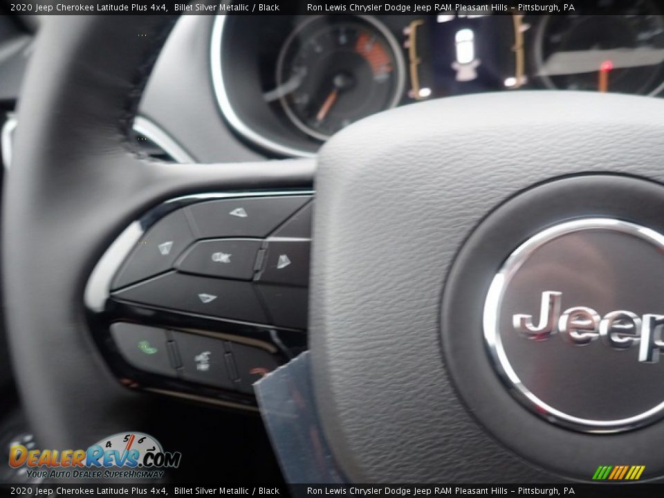 2020 Jeep Cherokee Latitude Plus 4x4 Billet Silver Metallic / Black Photo #19