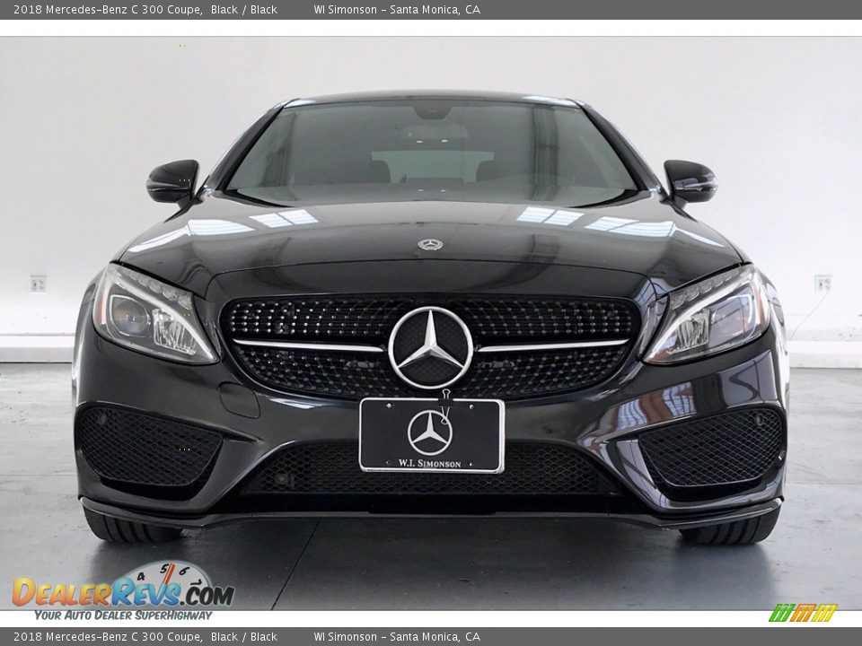 2018 Mercedes-Benz C 300 Coupe Black / Black Photo #2