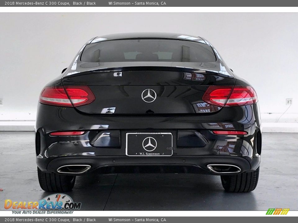 2018 Mercedes-Benz C 300 Coupe Black / Black Photo #3