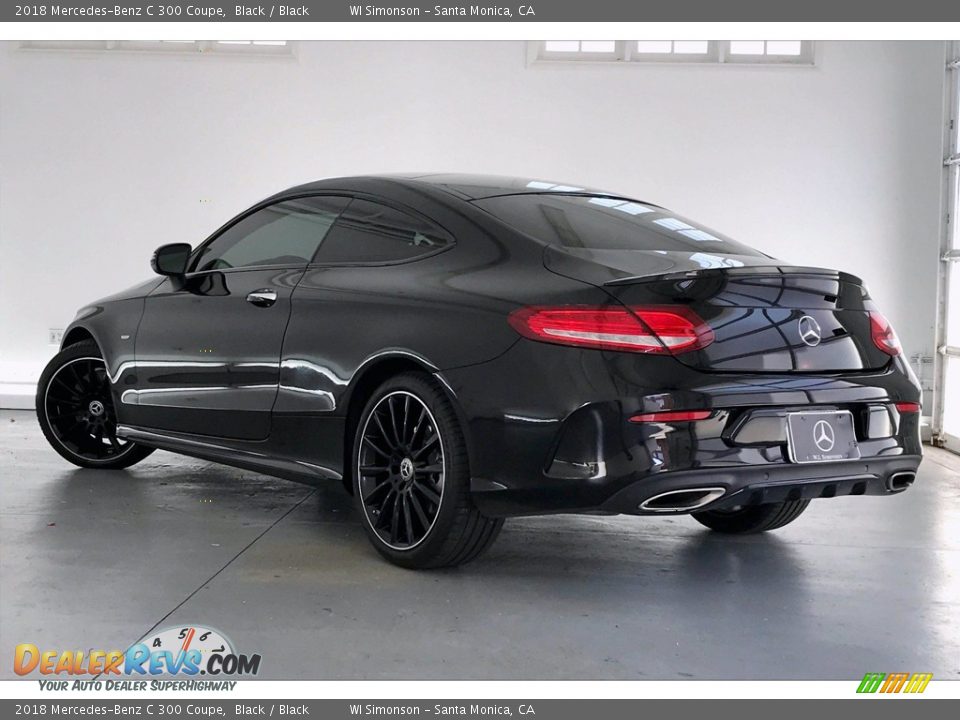 2018 Mercedes-Benz C 300 Coupe Black / Black Photo #10