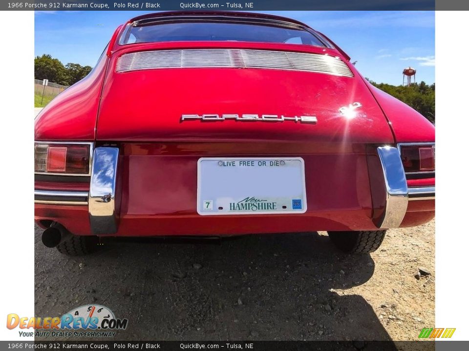 1966 Porsche 912 Karmann Coupe Polo Red / Black Photo #5