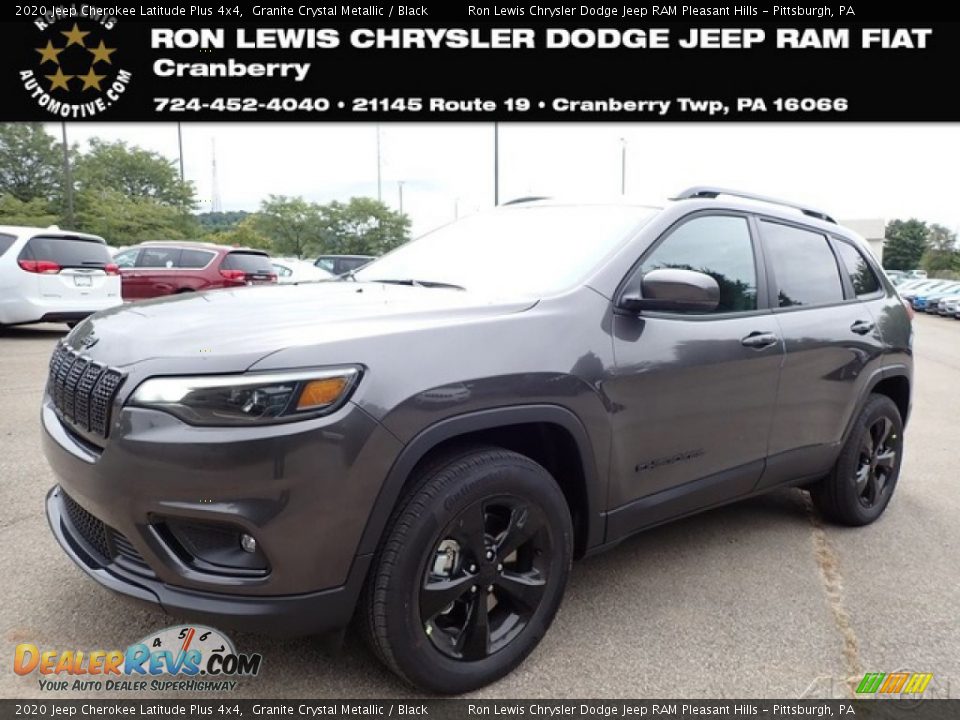 2020 Jeep Cherokee Latitude Plus 4x4 Granite Crystal Metallic / Black Photo #1