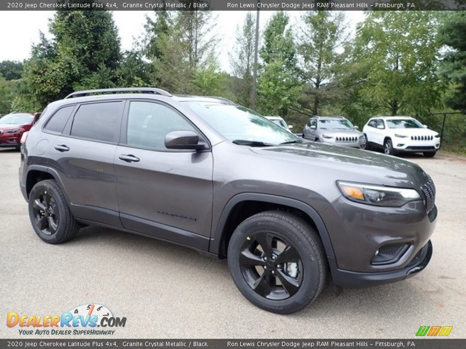 2020 Jeep Cherokee Latitude Plus 4x4 Granite Crystal Metallic / Black Photo #3