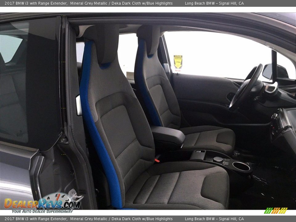 2017 BMW i3 with Range Extender Mineral Grey Metallic / Deka Dark Cloth w/Blue Highlights Photo #6