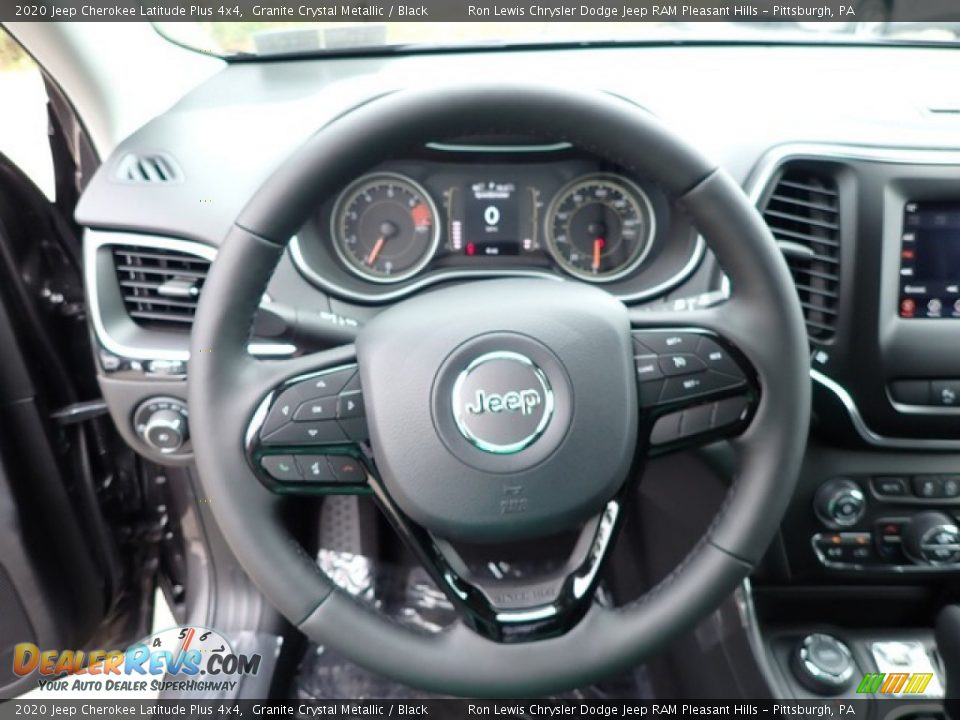 2020 Jeep Cherokee Latitude Plus 4x4 Granite Crystal Metallic / Black Photo #15