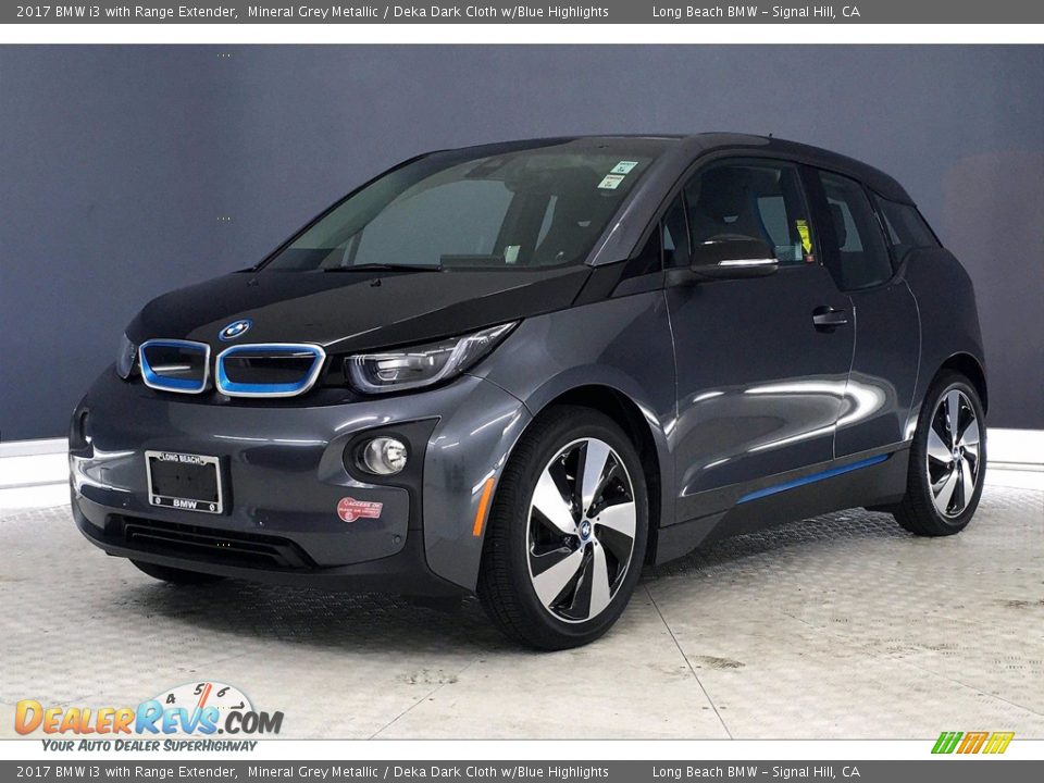 2017 BMW i3 with Range Extender Mineral Grey Metallic / Deka Dark Cloth w/Blue Highlights Photo #12