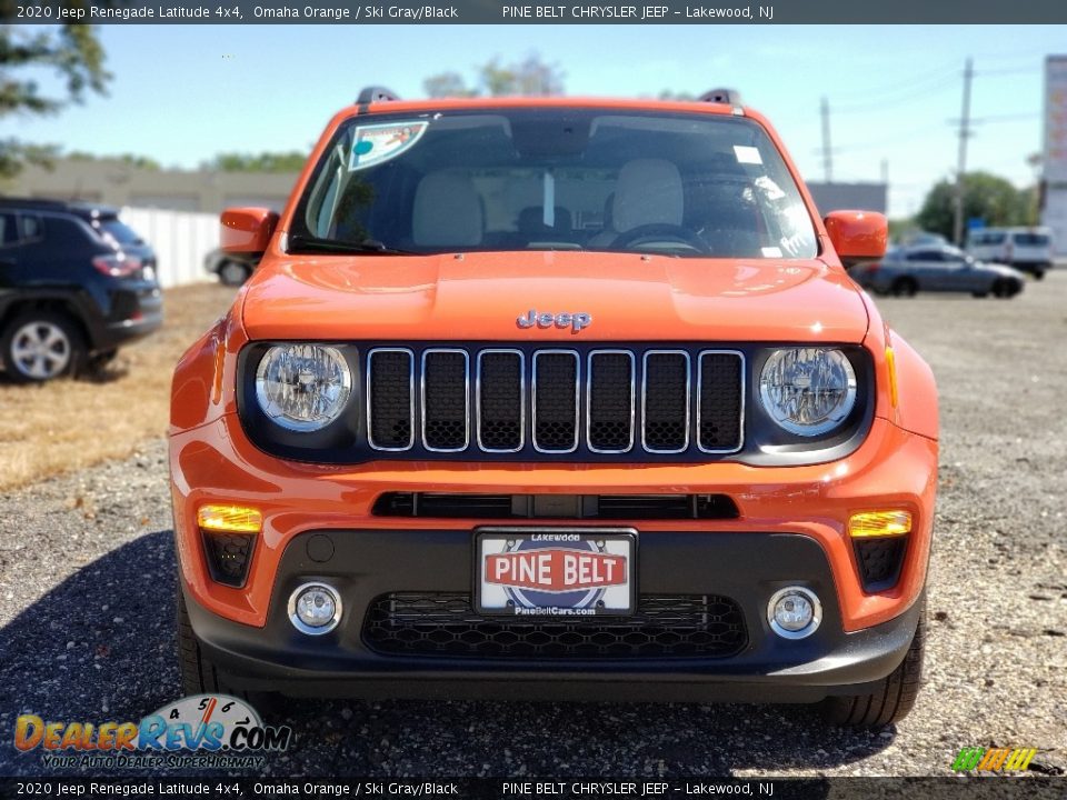 2020 Jeep Renegade Latitude 4x4 Omaha Orange / Ski Gray/Black Photo #2