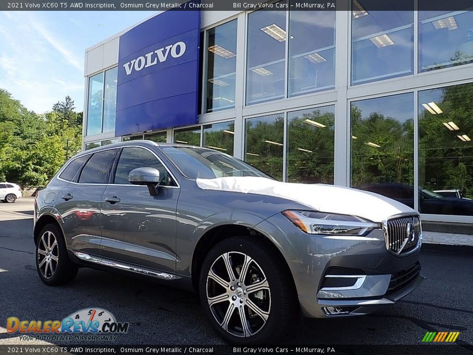Front 3/4 View of 2021 Volvo XC60 T5 AWD Inscription Photo #1