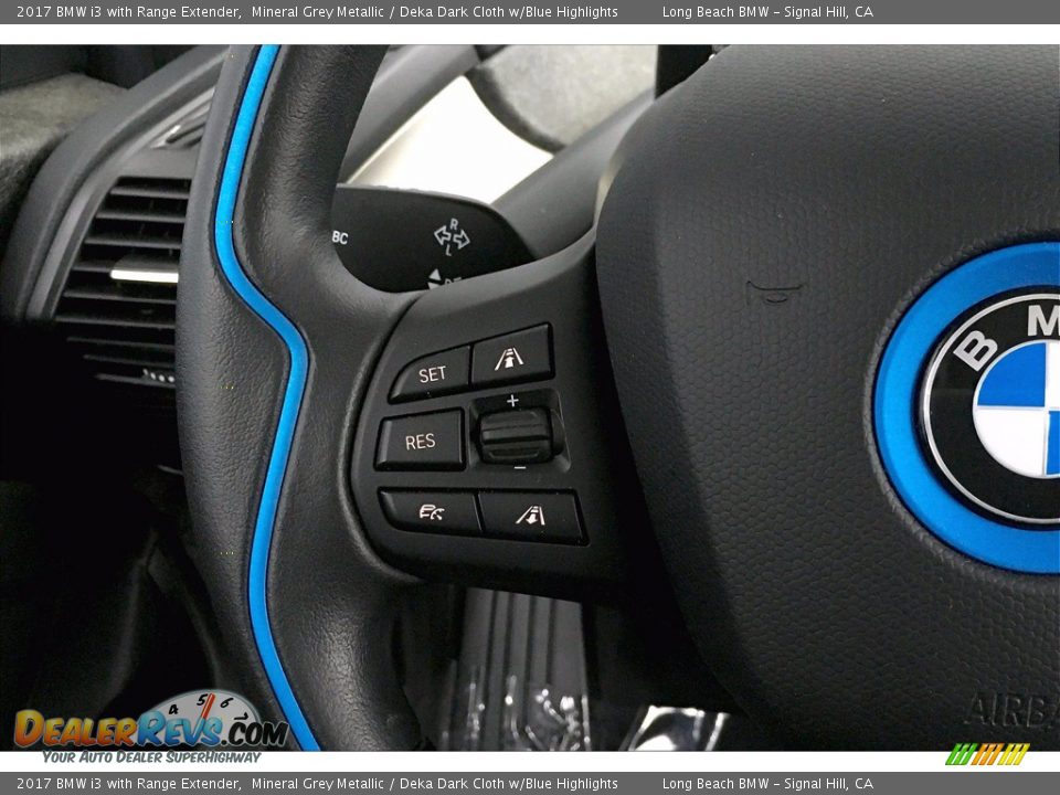 2017 BMW i3 with Range Extender Mineral Grey Metallic / Deka Dark Cloth w/Blue Highlights Photo #18