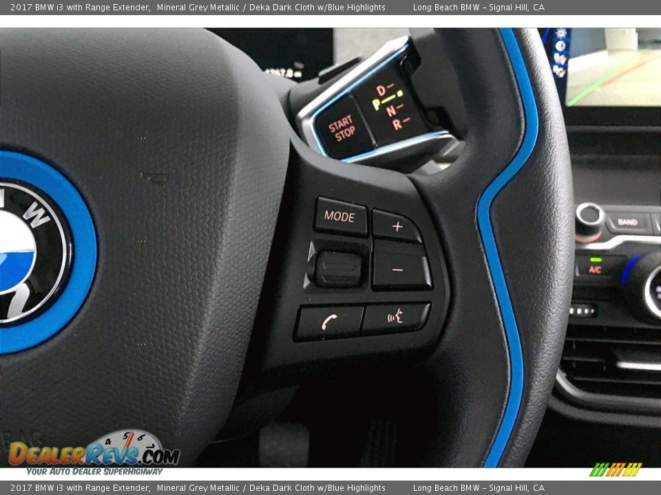 2017 BMW i3 with Range Extender Mineral Grey Metallic / Deka Dark Cloth w/Blue Highlights Photo #19