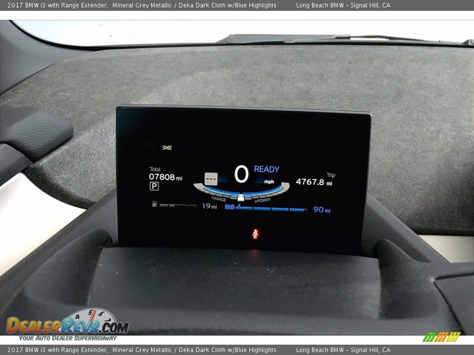 2017 BMW i3 with Range Extender Mineral Grey Metallic / Deka Dark Cloth w/Blue Highlights Photo #20