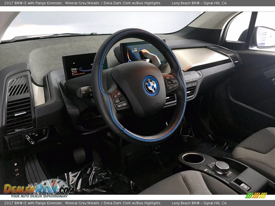 2017 BMW i3 with Range Extender Mineral Grey Metallic / Deka Dark Cloth w/Blue Highlights Photo #21