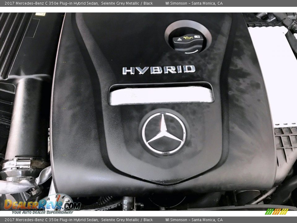 2017 Mercedes-Benz C 350e Plug-in Hybrid Sedan Selenite Grey Metallic / Black Photo #31