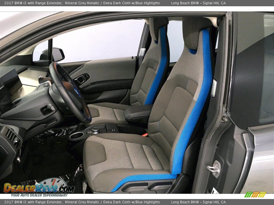 2017 BMW i3 with Range Extender Mineral Grey Metallic / Deka Dark Cloth w/Blue Highlights Photo #27