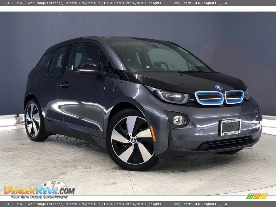 2017 BMW i3 with Range Extender Mineral Grey Metallic / Deka Dark Cloth w/Blue Highlights Photo #34