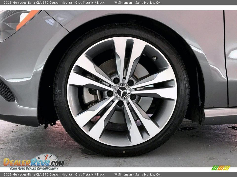 2018 Mercedes-Benz CLA 250 Coupe Mountain Grey Metallic / Black Photo #8