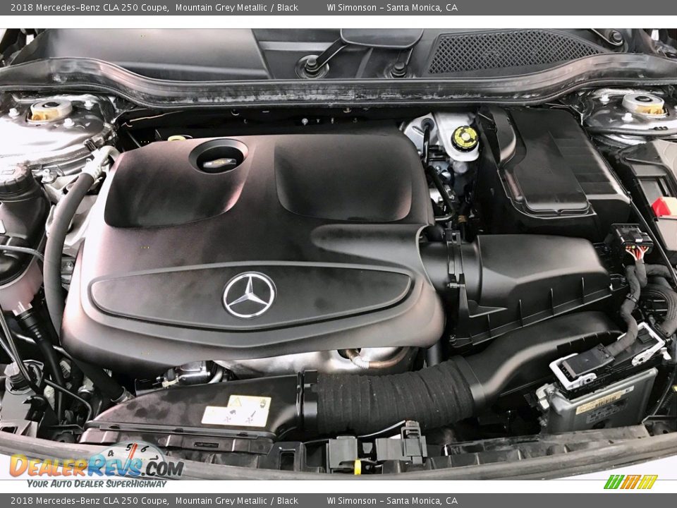 2018 Mercedes-Benz CLA 250 Coupe Mountain Grey Metallic / Black Photo #9