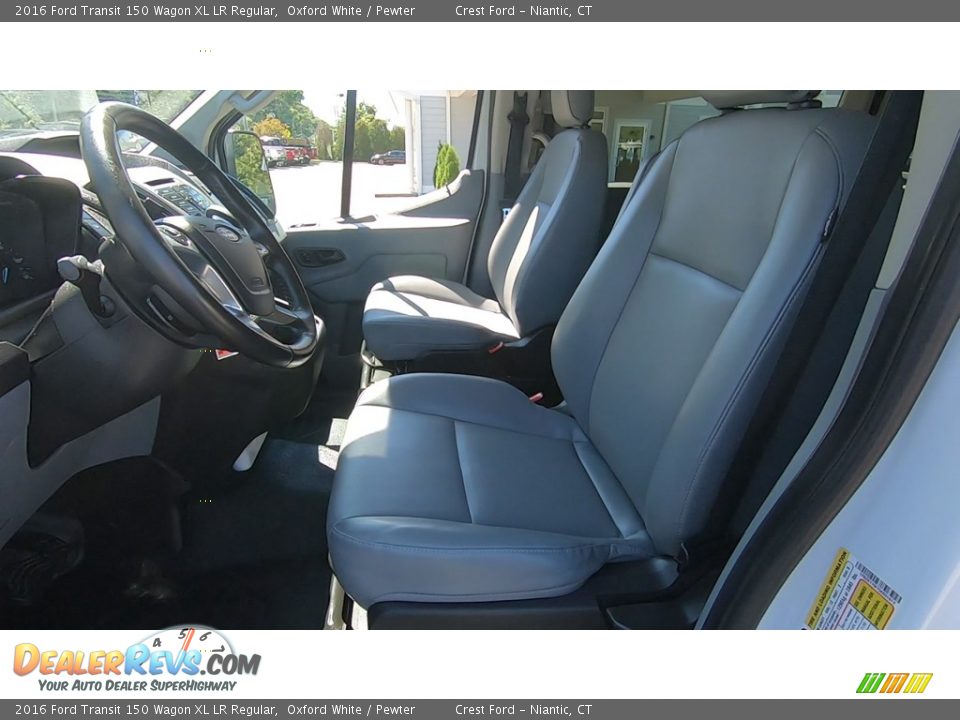 Front Seat of 2016 Ford Transit 150 Wagon XL LR Regular Photo #11