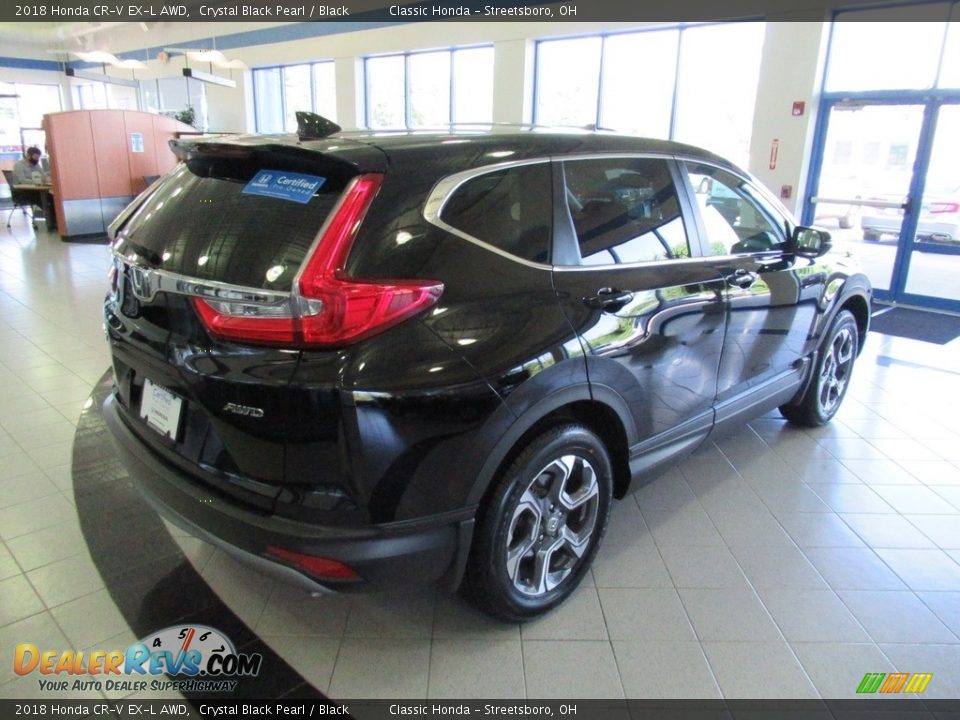 2018 Honda CR-V EX-L AWD Crystal Black Pearl / Black Photo #5