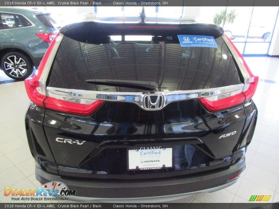 2018 Honda CR-V EX-L AWD Crystal Black Pearl / Black Photo #6