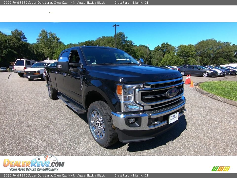 2020 Ford F350 Super Duty Lariat Crew Cab 4x4 Agate Black / Black Photo #1