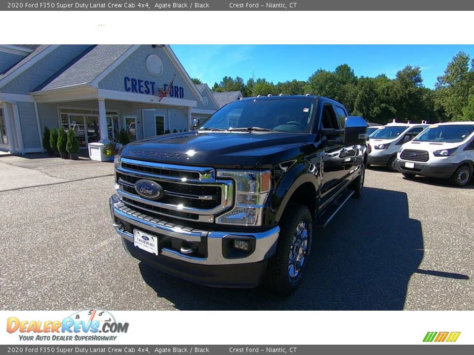 2020 Ford F350 Super Duty Lariat Crew Cab 4x4 Agate Black / Black Photo #3