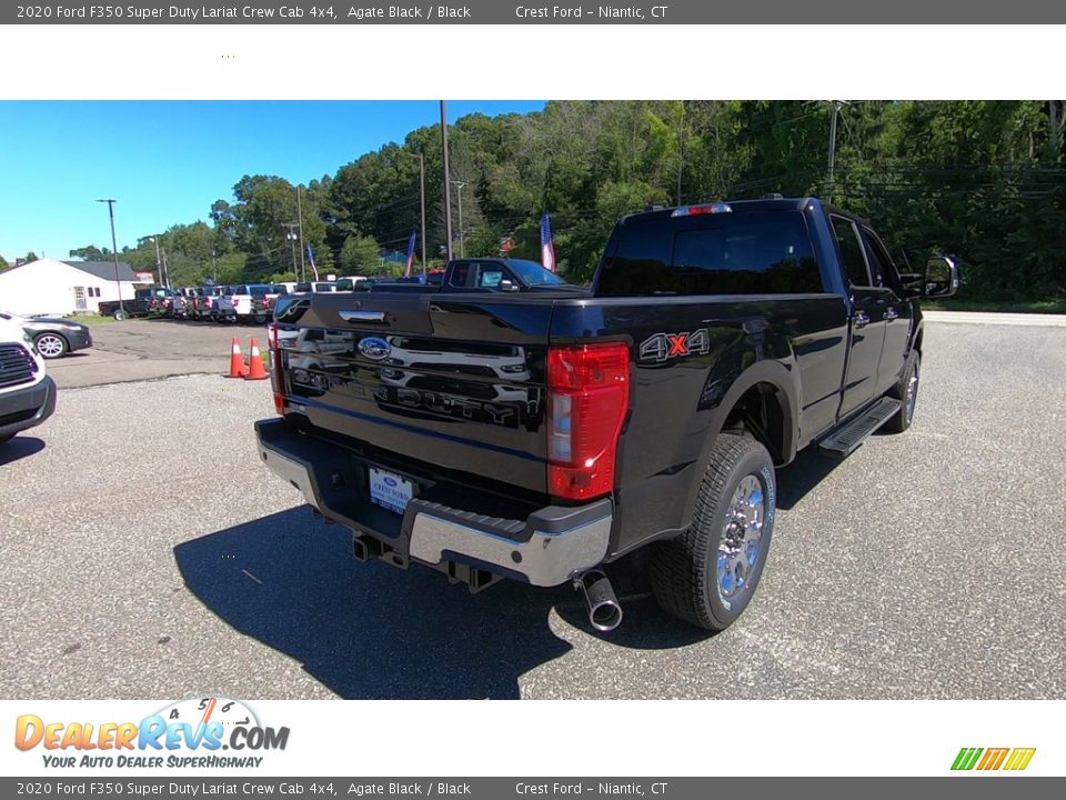 2020 Ford F350 Super Duty Lariat Crew Cab 4x4 Agate Black / Black Photo #7