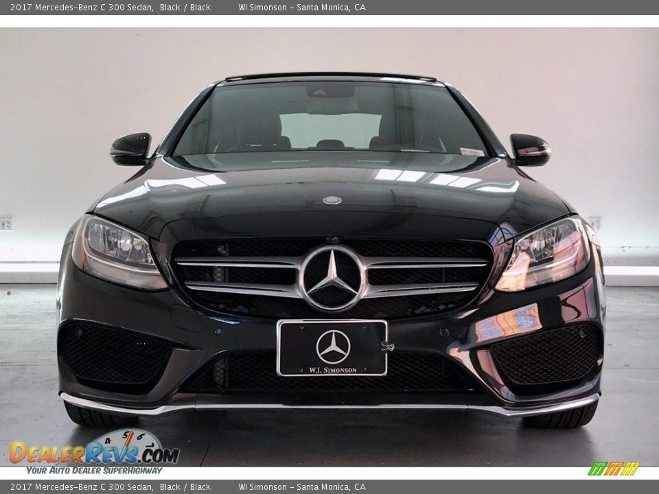 2017 Mercedes-Benz C 300 Sedan Black / Black Photo #2