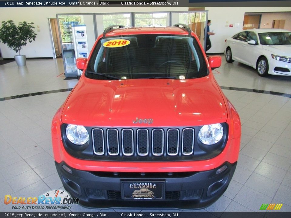 2018 Jeep Renegade Latitude 4x4 Omaha Orange / Black Photo #2