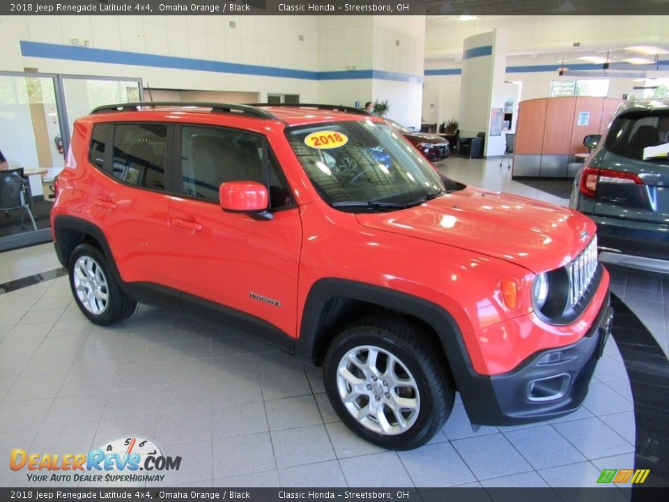 2018 Jeep Renegade Latitude 4x4 Omaha Orange / Black Photo #3